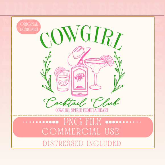 COWGIRL COCKTAIL CLUB PNG