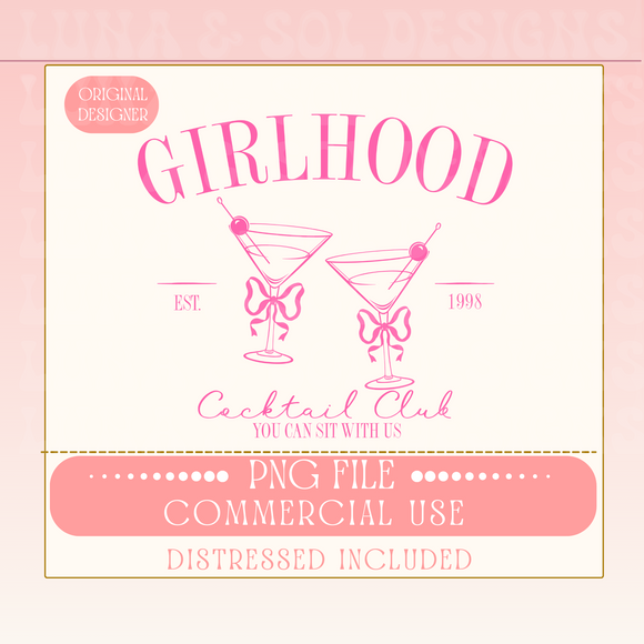 GIRLHOOD COCKTAIL CLUB PNG