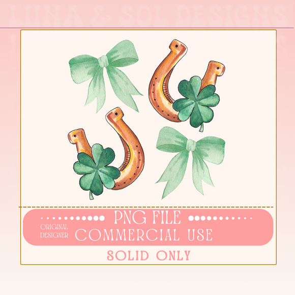 LUCKY CHARM BOW COLLAGE PNG